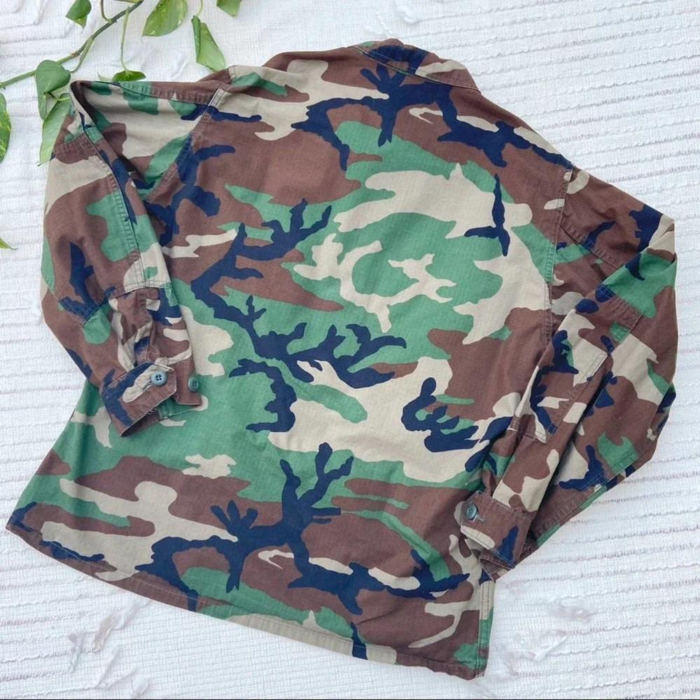 Propper Woodland Camo Military Field Jacket - Green/Brown/Black